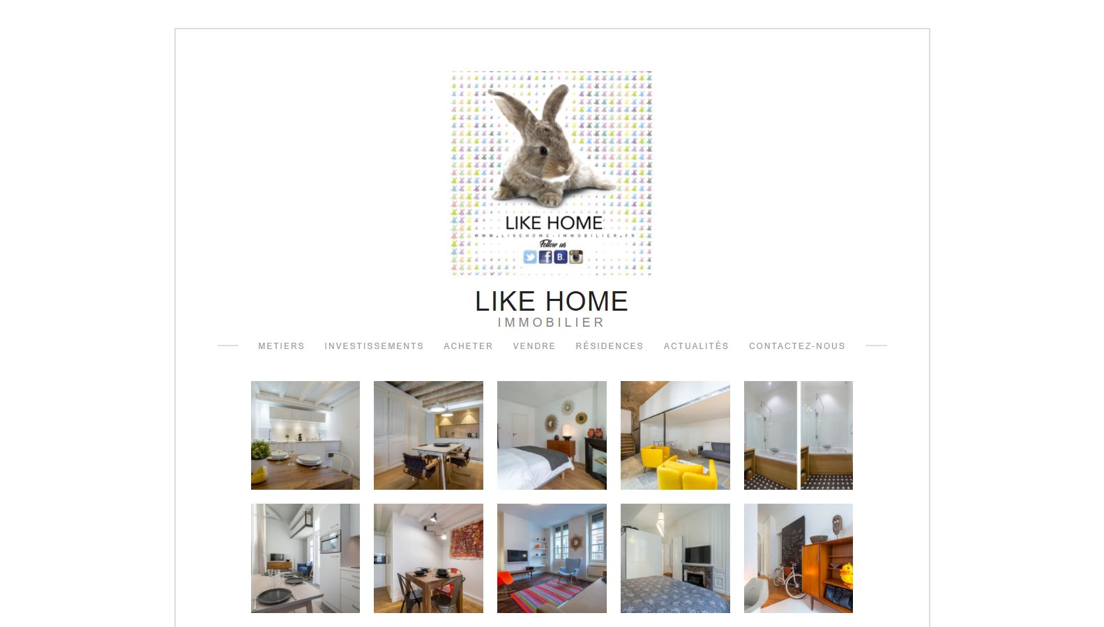 Réalisation RP2I (Romaric Pibolleau): LikeHome Immobilier - Site CMS